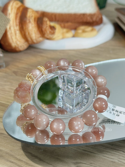 橙光守心|美人魚雕刻能量手串
Orange Moonstone Mermaid Guardian Bracelet